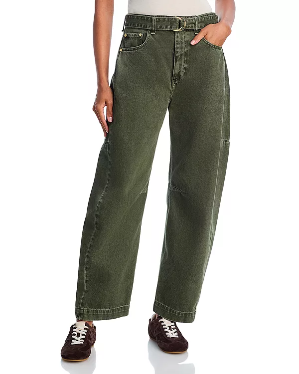 Джинсы Charlie с высокой посадкой и поясом, темно-оливкового цвета. Rag & Bone, зеленый
Джинсы Charlie с высокой посадкой и поясом, темно-оливкового цвета. Rag & Bone, зеленый