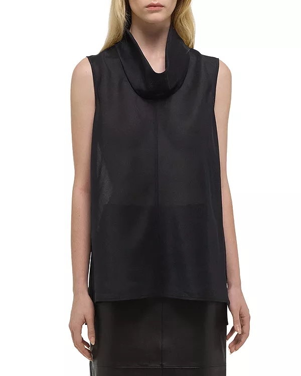 Топ с воротником-хомутом Helmut Lang, черный
Топ с воротником-хомутом Helmut Lang, черный