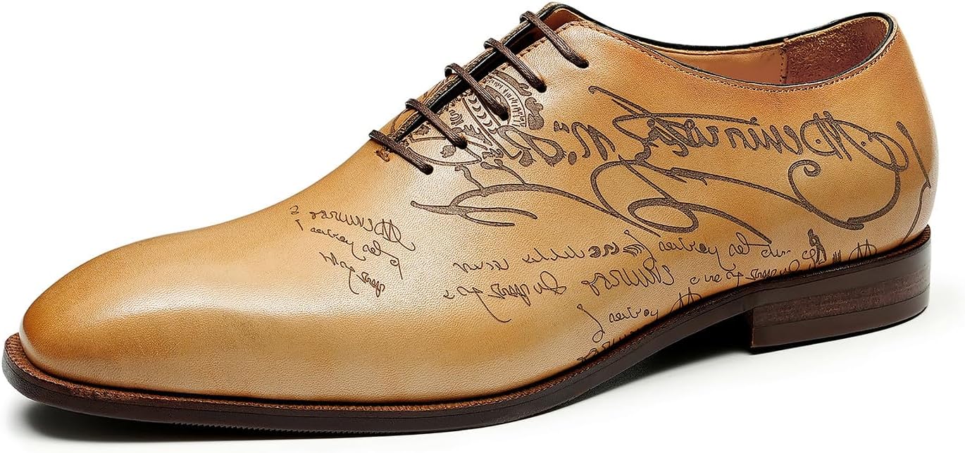 Мужские туфли Santimon Oxfords из натуральной кожи с гладким носком, модель Carve Derby, модные туфли для смокинга, свадьбы, бизнеса и повседневного ношения, желтый
Мужские туфли Santimon Oxfords из натуральной кожи с гладким носком, модель Carve Derby, модные туфли для смокинга, свадьбы, бизнеса и повседневного ношения, желтый