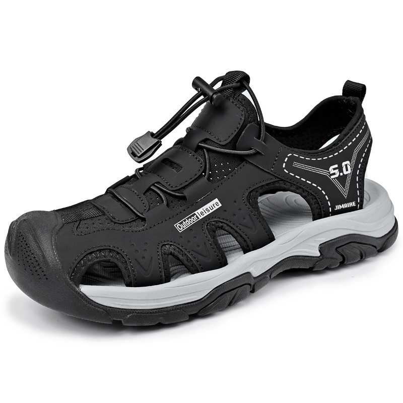 King Jinmai Пляжные сандалии мужские черные, цвет Black
King Jinmai Пляжные сандалии мужские черные, цвет Black