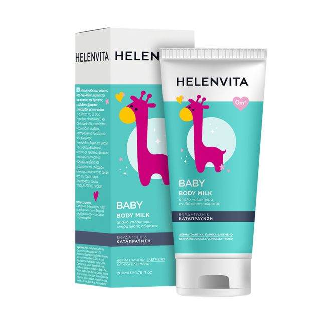 Детское увлажняющее и успокаивающее молочко для тела Helenvita, 200 мл
Детское увлажняющее и успокаивающее молочко для тела Helenvita, 200 мл