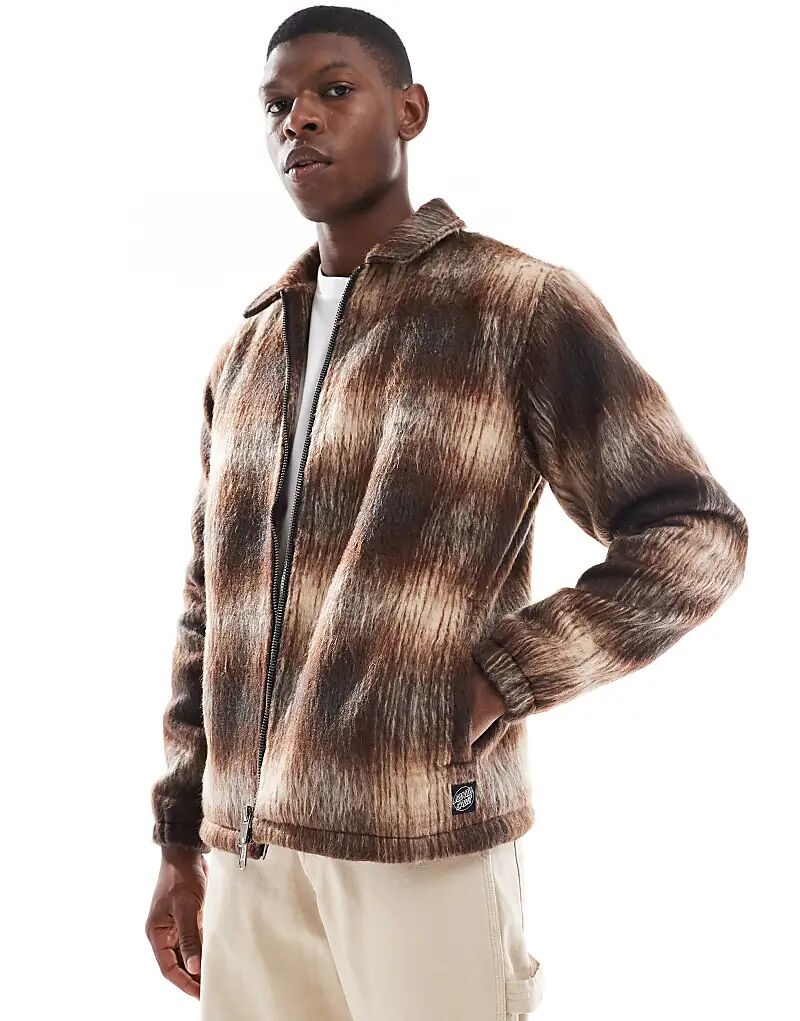 Куртка Santa Cruz стандартного кроя со стеганой подкладкой в коричневую клетку
Куртка Santa Cruz стандартного кроя со стеганой подкладкой в коричневую клетку