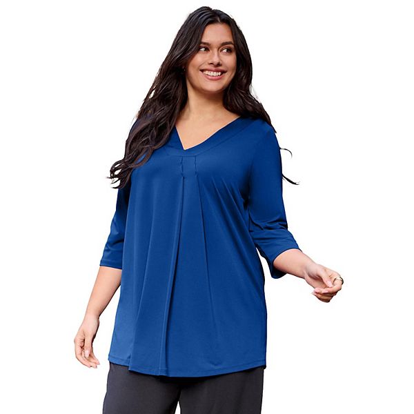Женская туника с V-образным вырезом и складками спереди plus size Avenue, Dark Sapphire
Женская туника с V-образным вырезом и складками спереди plus size Avenue, Dark Sapphire