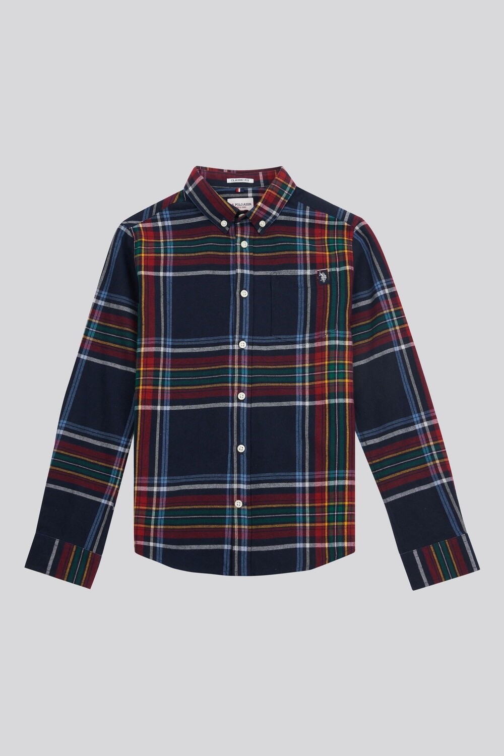 Мальчики рубашка из хлопчатобумажной саржи в вариацию клетчатого узора U.S. Polo Assn, синий
Мальчики рубашка из хлопчатобумажной саржи в вариацию клетчатого узора U.S. Polo Assn, синий