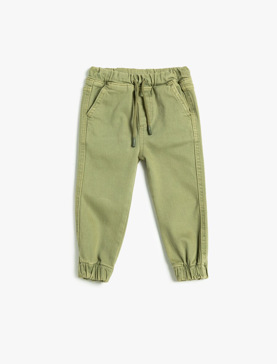 Зауженные джинсы Koton, оливковый 
Зауженные джинсы Koton, оливковый