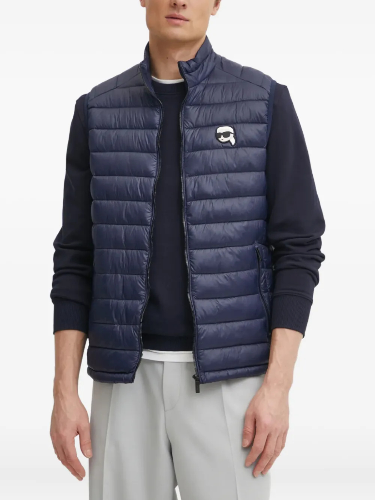 Стеганый жилет с нашивкой-логотипом Карла Лагерфельда Karl Lagerfeld, синий
Стеганый жилет с нашивкой-логотипом Карла Лагерфельда Karl Lagerfeld, синий