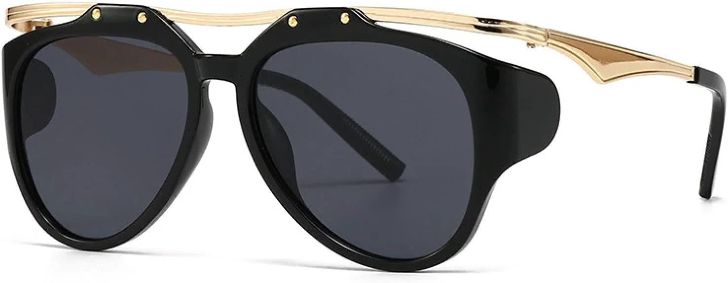 Большие круглые панк-солнцезащитные очки для женщин, роскошные винтажные овальные металлические оправы, защита от УФ-излучения UV400 TOIPASTN, C4goldgray
Большие круглые панк-солнцезащитные очки для женщин, роскошные винтажные овальные металлические оправы, защита от УФ-излучения UV400 TOIPASTN, C4goldgray