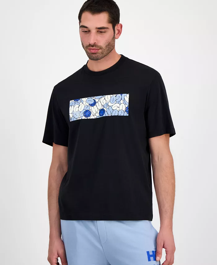 Мужская футболка Nurix с коротким рукавом и круглым вырезом, с абстрактным логотипом Hugo Boss, черный
Мужская футболка Nurix с коротким рукавом и круглым вырезом, с абстрактным логотипом Hugo Boss, черный