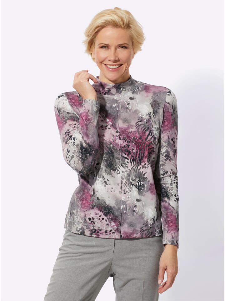 Рубашка с воротником-стойкой, серо-каменного цвета с лиловым принтом WITT WEIDEN
Рубашка с воротником-стойкой, серо-каменного цвета с лиловым принтом WITT WEIDEN