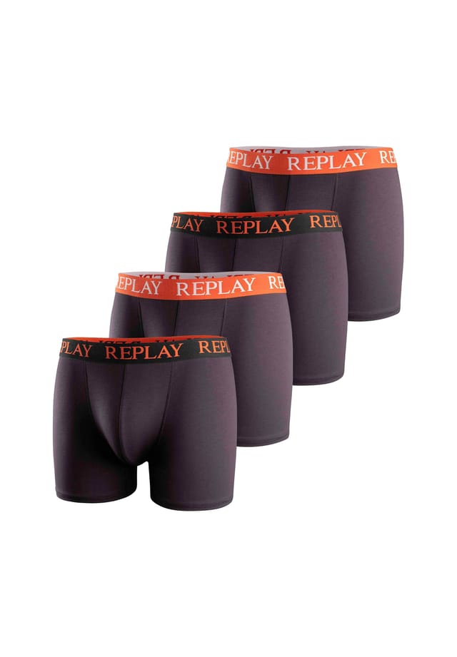 Комплект из 4 трусов-боксеров - трусы-боксеры из хлопка-стрейч Replay, мультиколор
Комплект из 4 трусов-боксеров - трусы-боксеры из хлопка-стрейч Replay, мультиколор