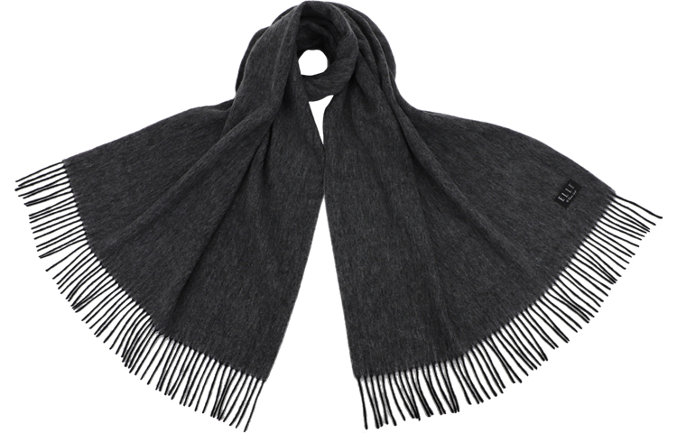 Шарф из овечьей шерсти вязаный Unisex ELLE, черный серый
Шарф из овечьей шерсти вязаный Unisex ELLE, черный серый