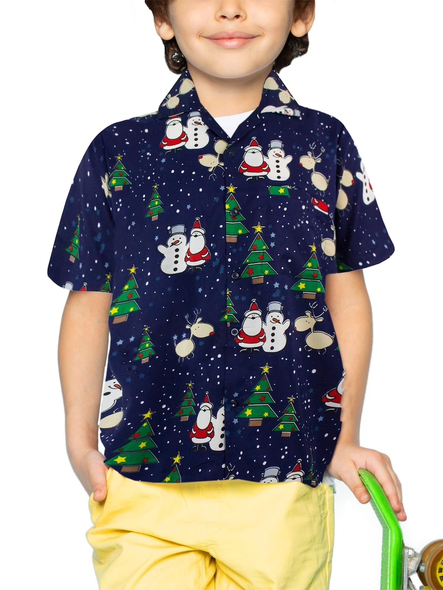 Рубашка на пуговицах классического кроя King Kameha Christmas Buddies, синий
Рубашка на пуговицах классического кроя King Kameha Christmas Buddies, синий