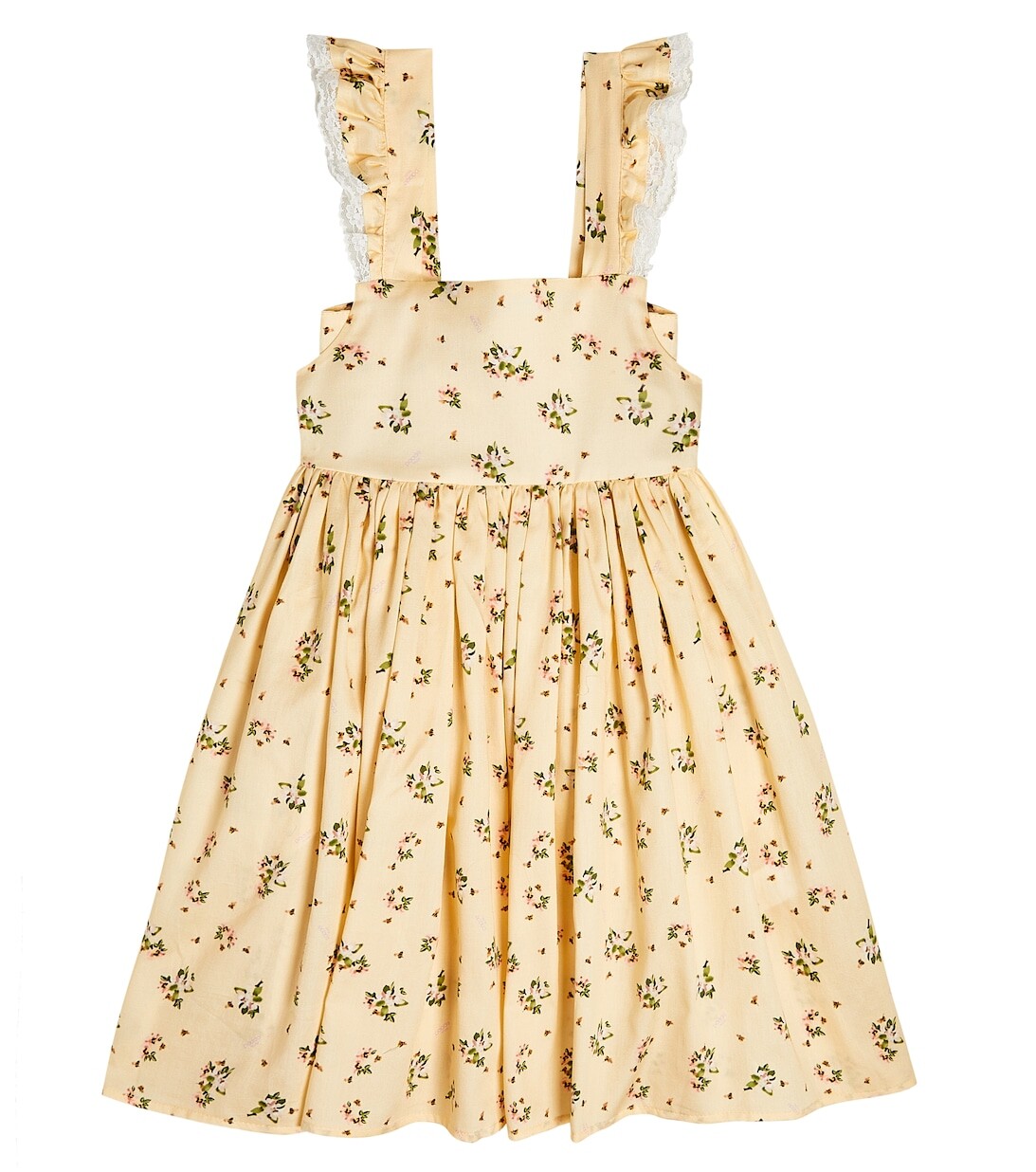 Хлопковое платье с кружевной отделкой и принтом Paade Mode, бежевый
Хлопковое платье с кружевной отделкой и принтом Paade Mode, бежевый