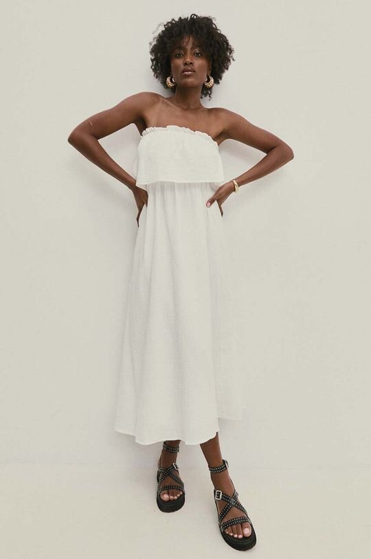 Хлопковое платье Answear Lab, белый
Хлопковое платье Answear Lab, белый