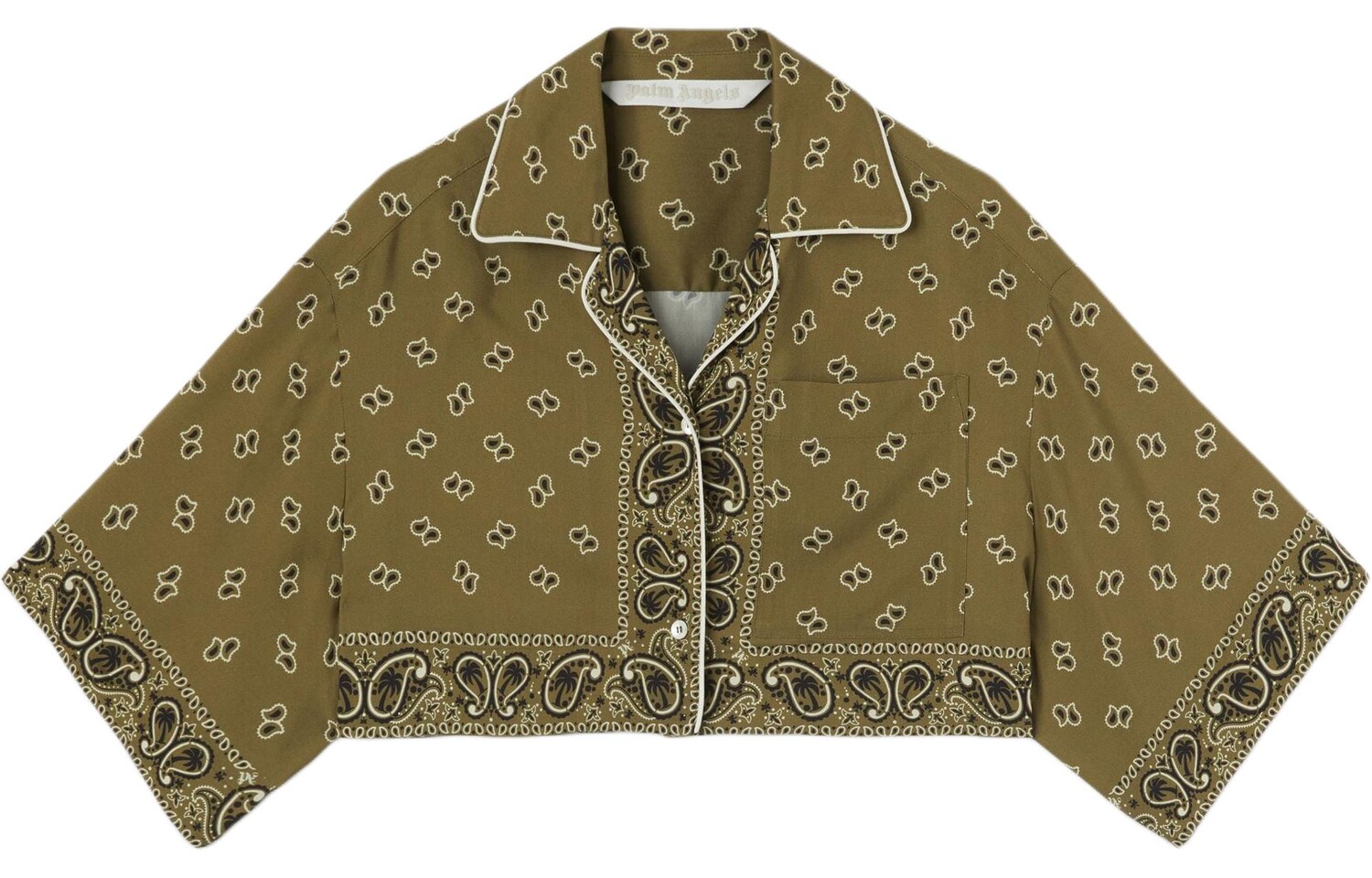 Рубашка женская горчично-желтая Palm Angels
Рубашка женская горчично-желтая Palm Angels