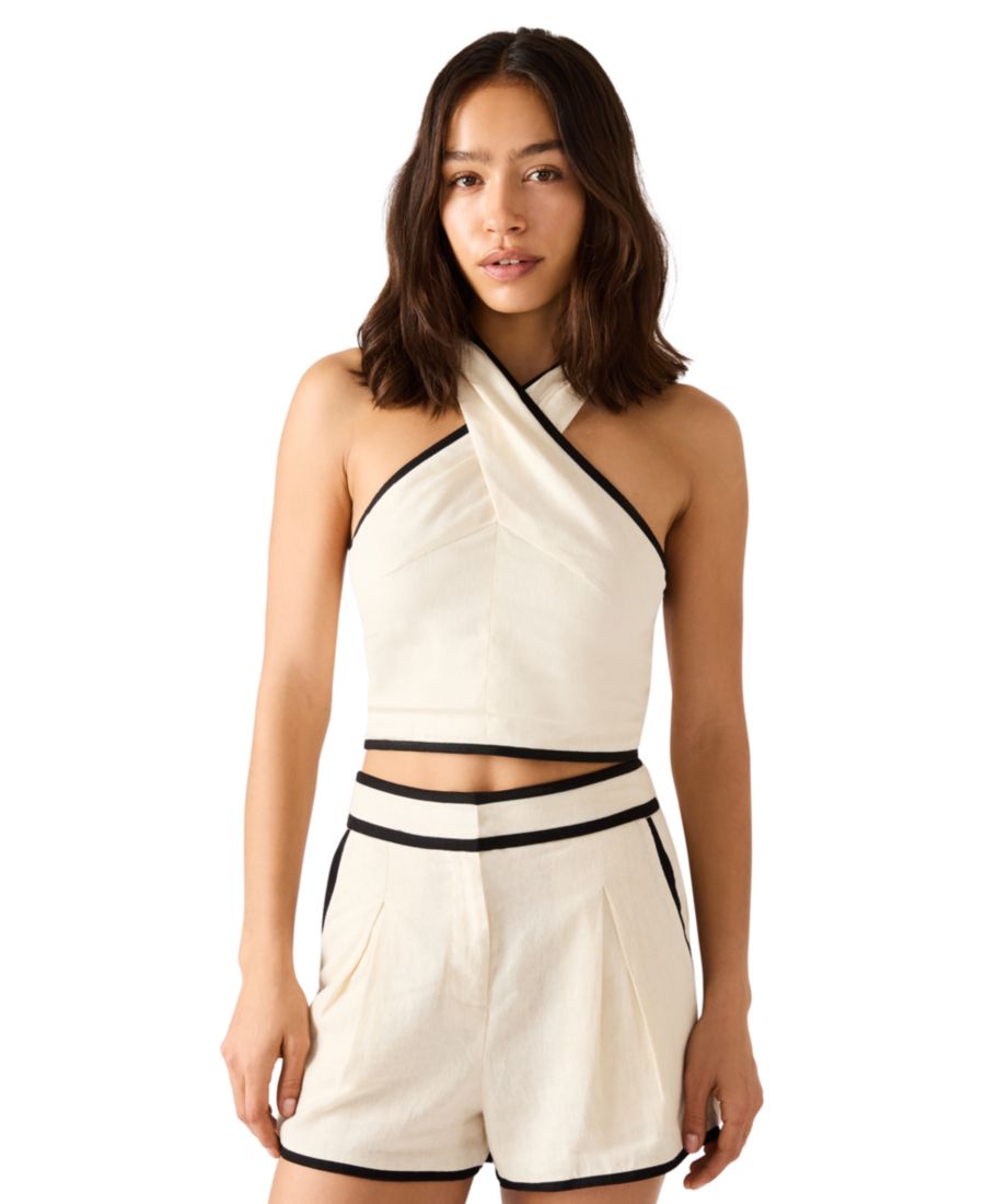 Женская майка без рукавов Winnie Steve Madden, Natural/Black Combination
Женская майка без рукавов Winnie Steve Madden, Natural/Black Combination