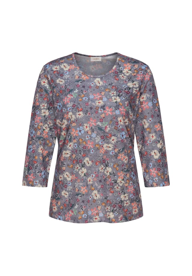 Короткий размер: рубашка с изысканным принтом и рукавами 3/4. Goldner, мультиколор
Короткий размер: рубашка с изысканным принтом и рукавами 3/4. Goldner, мультиколор