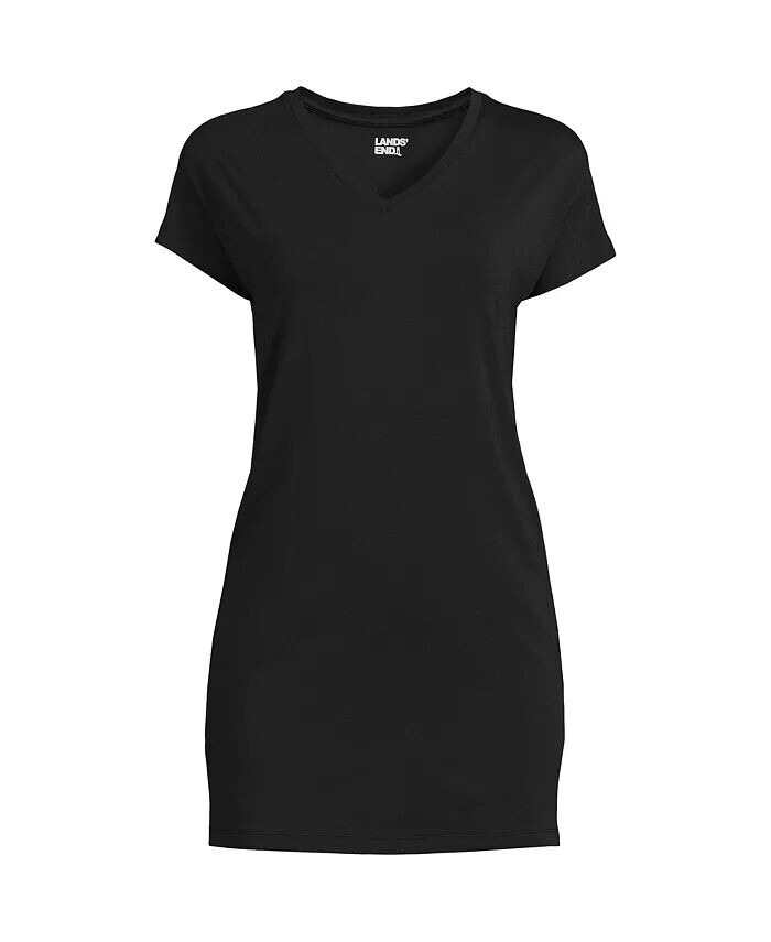 Маленькая легкая трикотажная сверхдлинная туника Lands' End, черный
Маленькая легкая трикотажная сверхдлинная туника Lands' End, черный