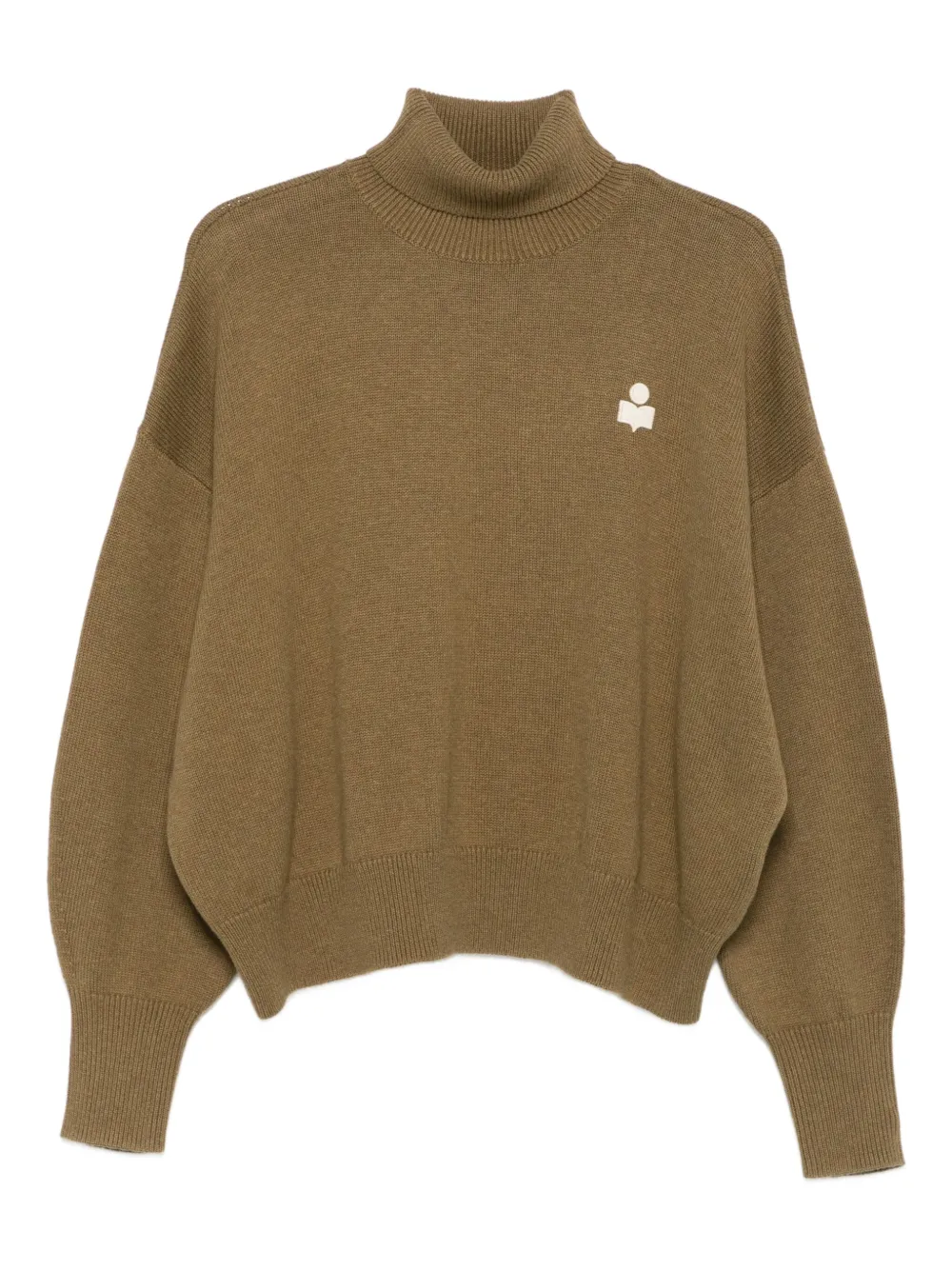 Свитер с высоким воротником и объемными рукавами MARANT ÉTOILE, зеленый 
Свитер с высоким воротником и объемными рукавами MARANT ÉTOILE, зеленый