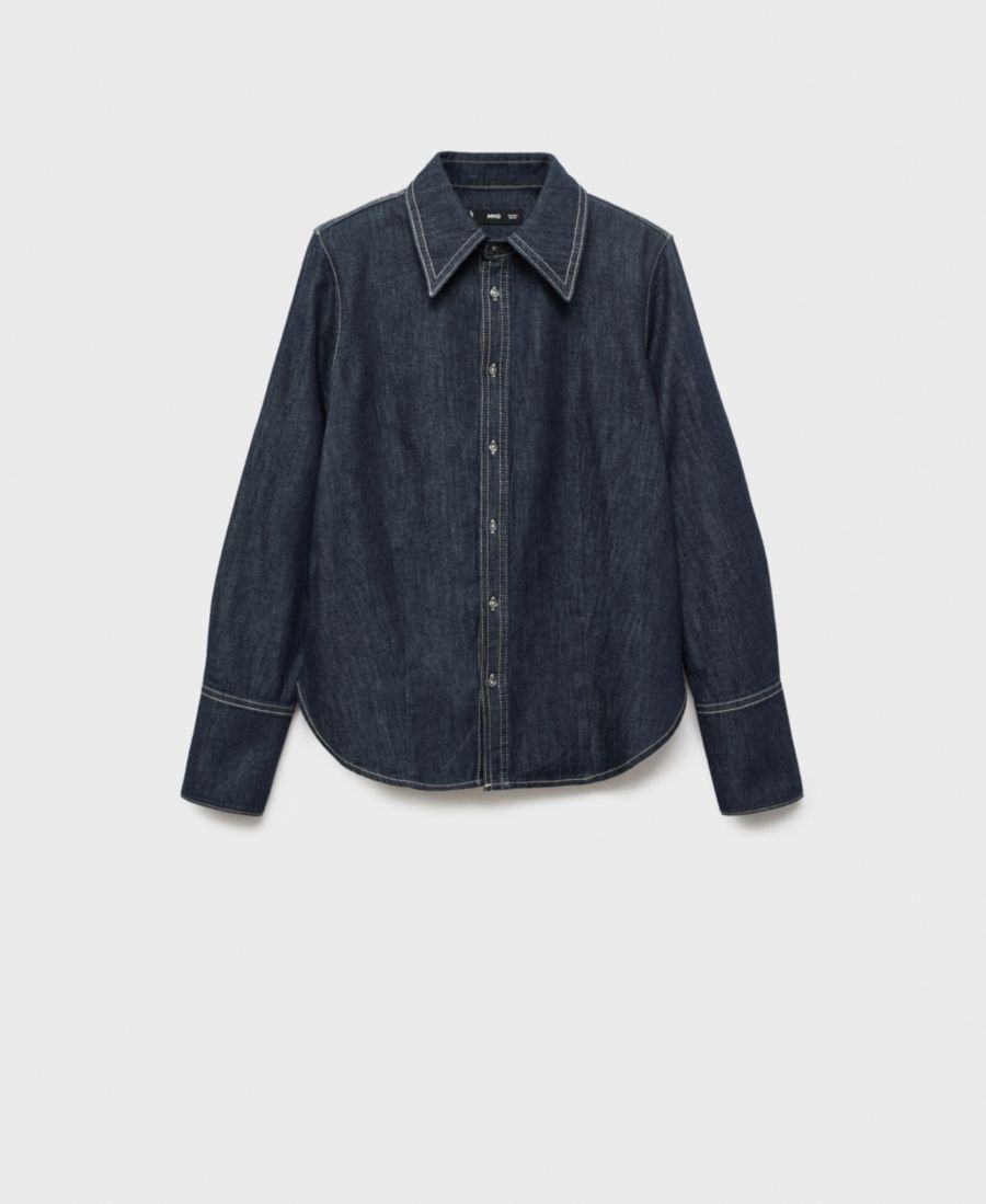 Женская джинсовая рубашка с декоративными швами MANGO, Open Blue
Женская джинсовая рубашка с декоративными швами MANGO, Open Blue