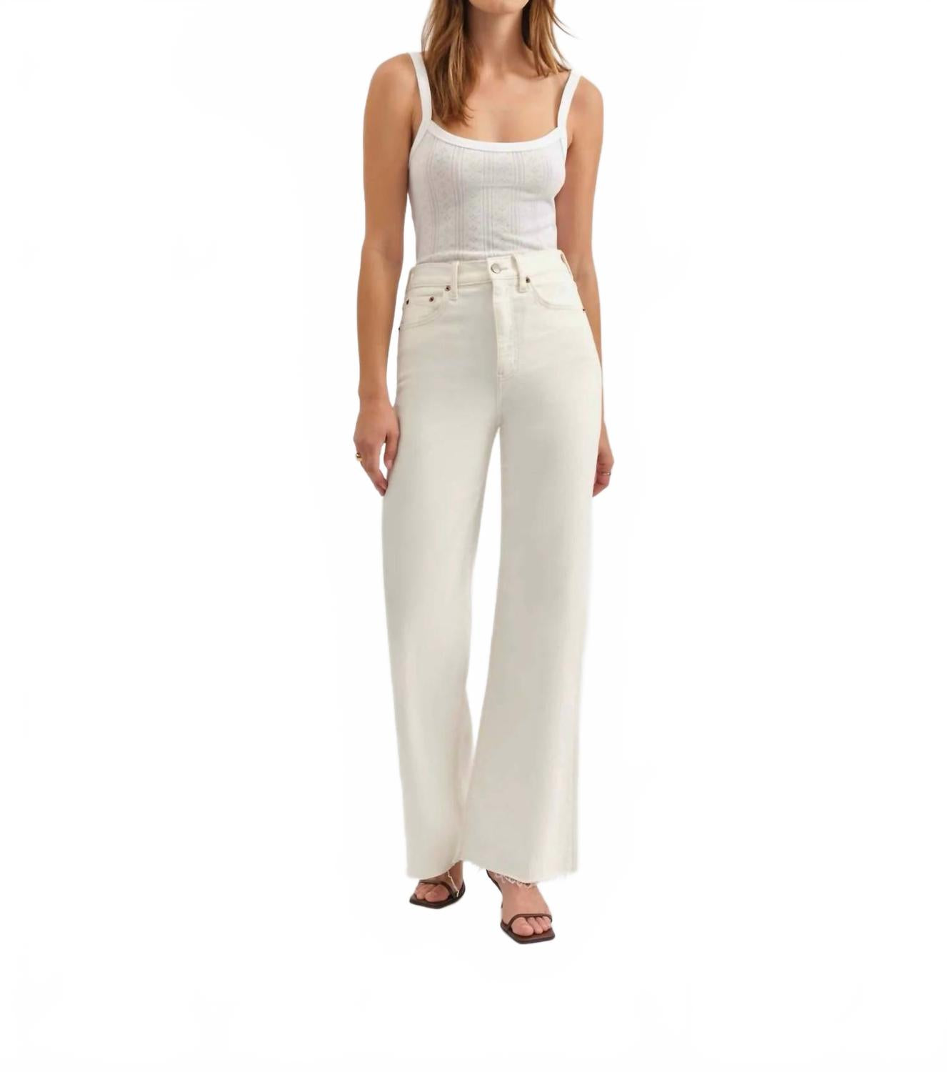 Кремовые джинсы с широкими штанинами DAZE
Кремовые джинсы с широкими штанинами DAZE