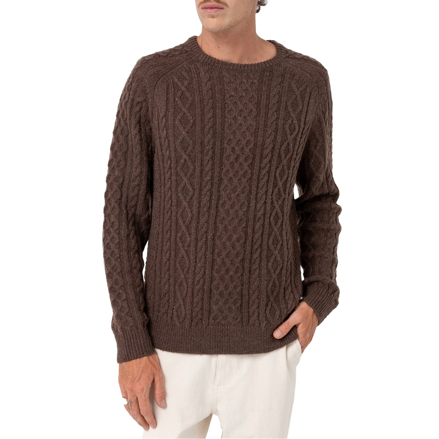 Свитер Rhythm Mohair Fishermans Knit, цвет Brown
Свитер Rhythm Mohair Fishermans Knit, цвет Brown