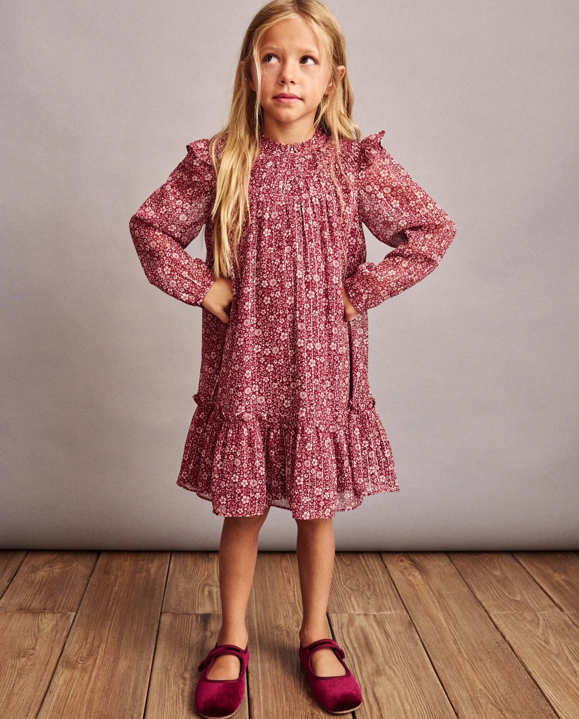 Длинное платье с рукавами и струящимся принтом плюмери для девочки Coconut El Corte Inglés, красный
Длинное платье с рукавами и струящимся принтом плюмери для девочки Coconut El Corte Inglés, красный