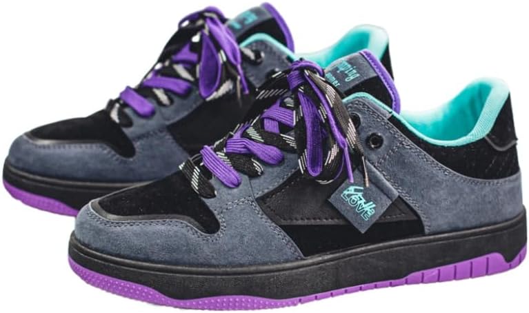 Мужские ретро-кэжуал спортивные кроссовки - легкие, мягкие и приятные к телу внутри, противоскользящие и прочные, молодежные и энергичные, для прогулок Clolinde, черный/фиолетовый
Мужские ретро-кэжуал спортивные кроссовки - легкие, мягкие и приятные к телу внутри, противоскользящие и прочные, молодежные и энергичные, для прогулок Clolinde, черный/фиолетовый