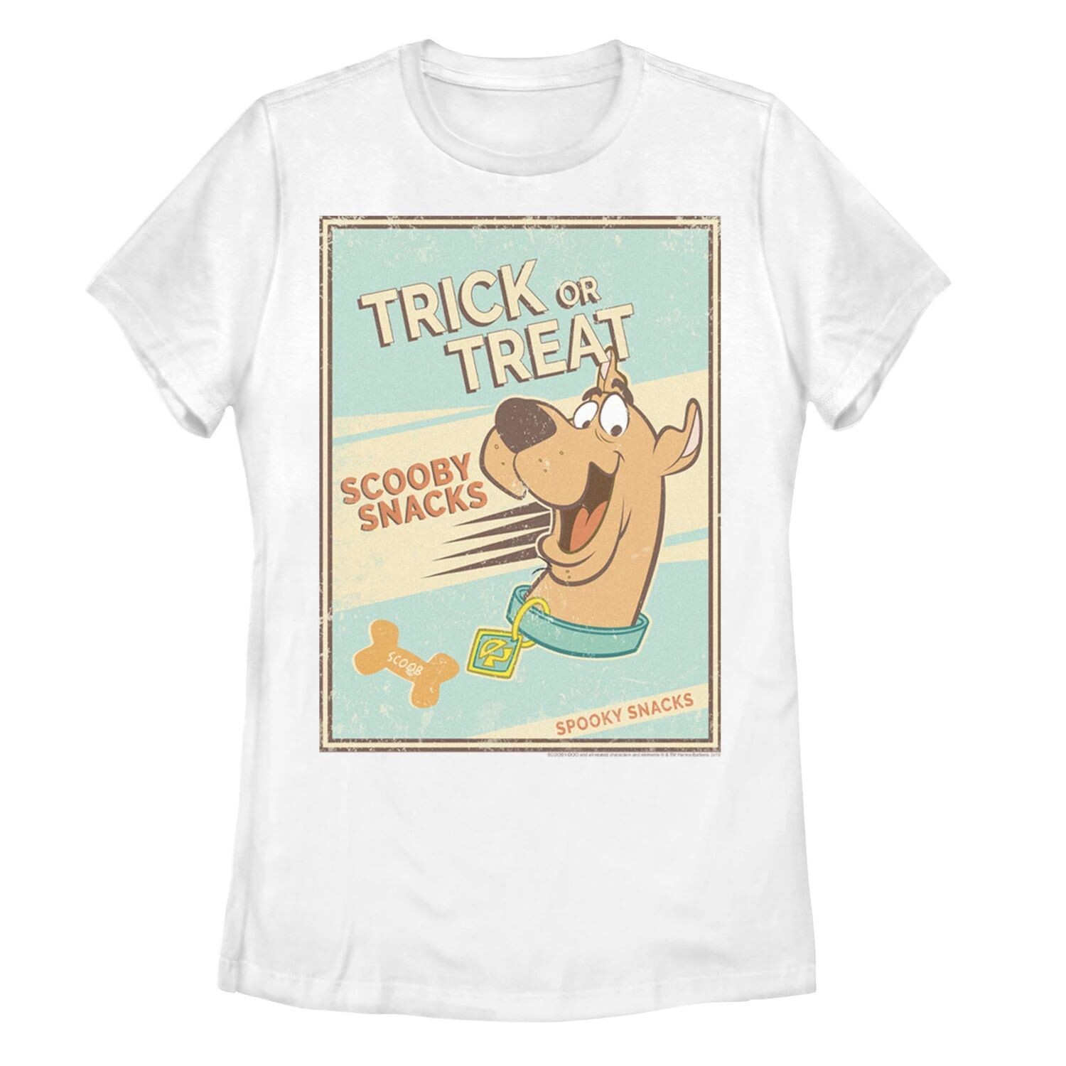 Футболка с плакатом «Кошелек или жизнь Скуби-Ду для юниоров Scooby Snacks Spooky Snacks» Licensed Character 
Футболка с плакатом «Кошелек или жизнь Скуби-Ду для юниоров Scooby Snacks Spooky Snacks» Licensed Character