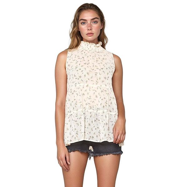 Блузка-бэбидолл с воротником-стойкой и ярусами Pleione, White
Блузка-бэбидолл с воротником-стойкой и ярусами Pleione, White