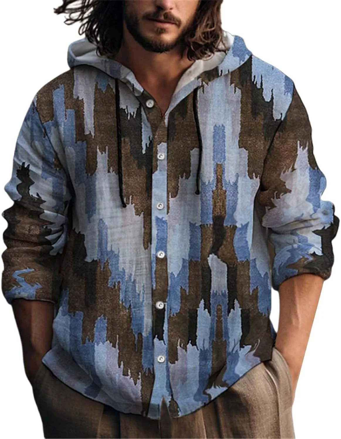 Мужская толстовка с капюшоном из льна, легкая, с длинным рукавом и японским принтом
Мужская толстовка с капюшоном из льна, легкая, с длинным рукавом и японским принтом