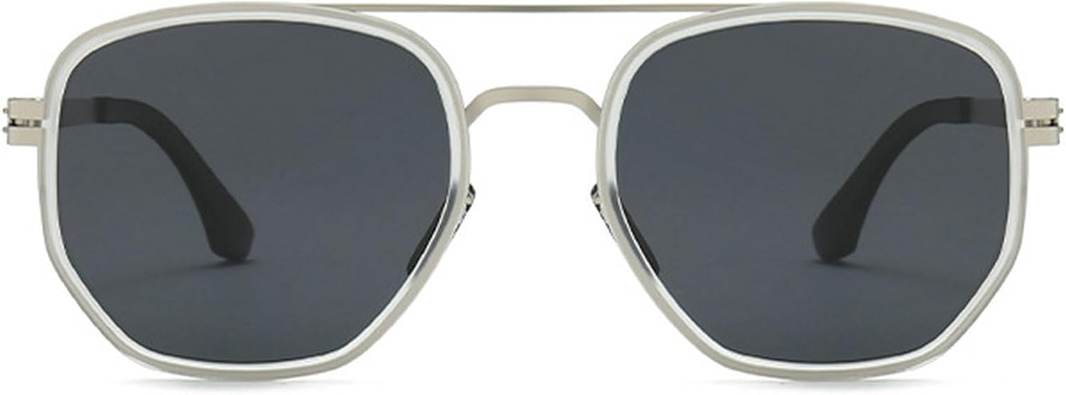 Солнцезащитные очки-пилот для женщин и мужчин, модные винтажные очки в стиле 70-х, поляризованные солнцезащитные очки для мужчин, защита от УФ-излучения UV400 mincl, Black Silver
Солнцезащитные очки-пилот для женщин и мужчин, модные винтажные очки в стиле 70-х, поляризованные солнцезащитные очки для мужчин, защита от УФ-излучения UV400 mincl, Black Silver