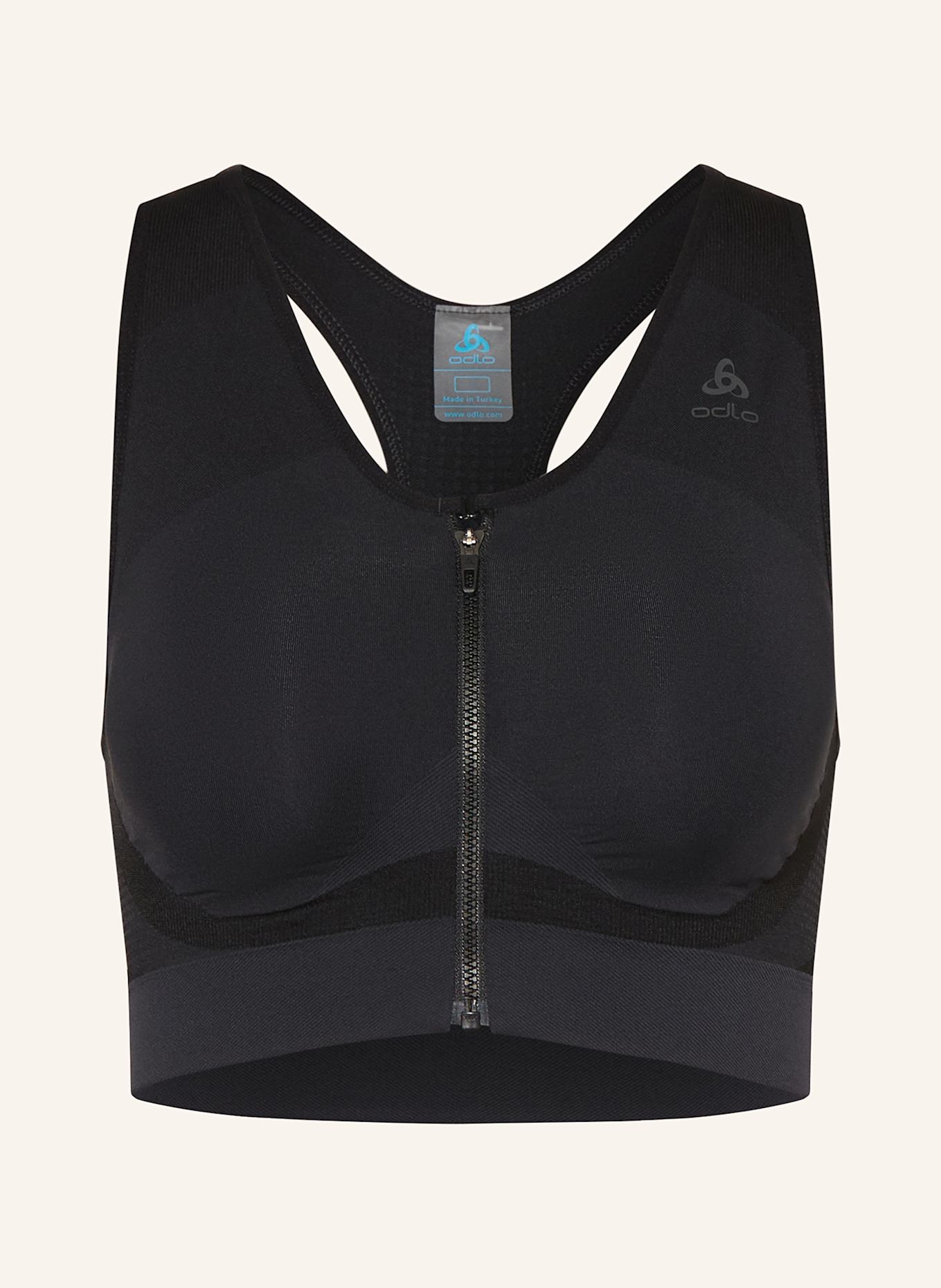 Бесшовный высокий спортивный бюстгальтер Odlo, черный
Бесшовный высокий спортивный бюстгальтер Odlo, черный