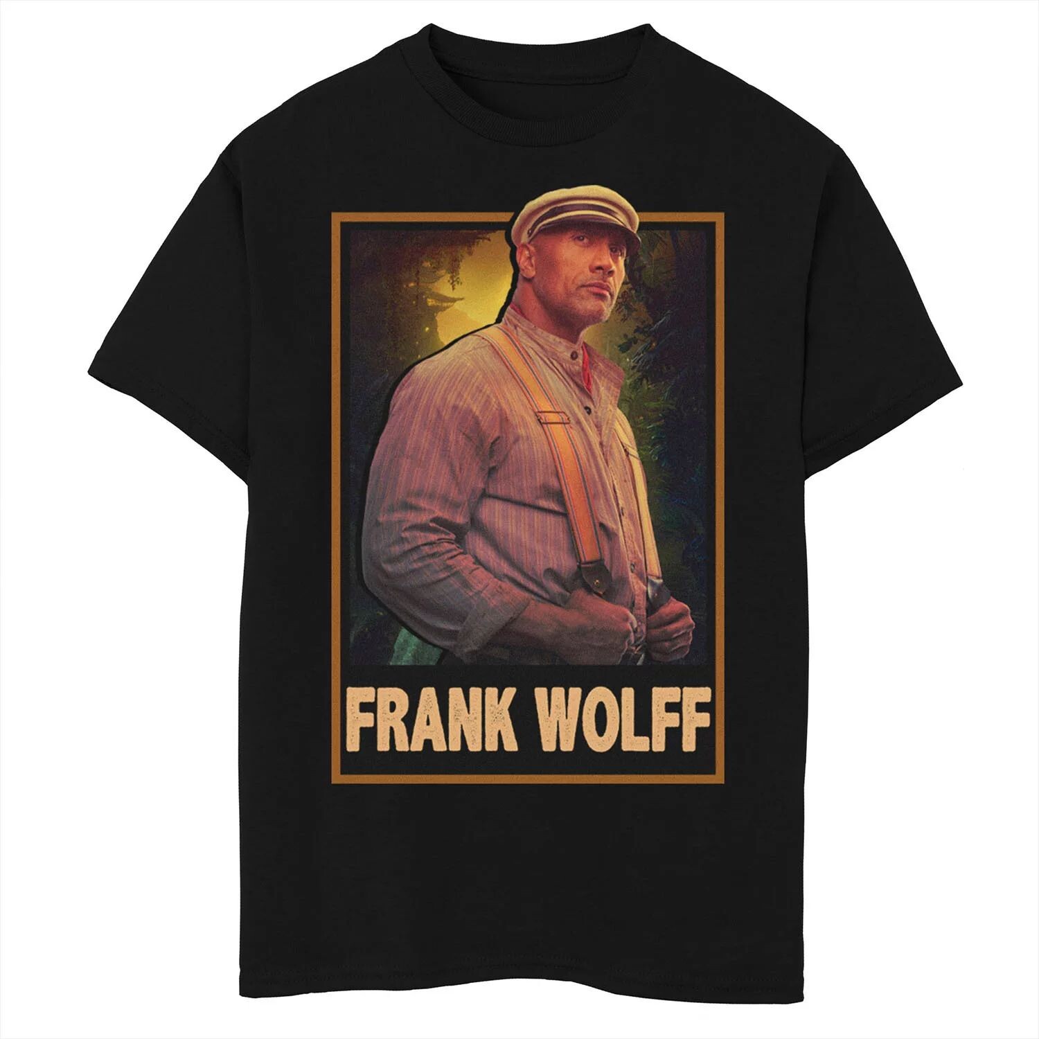 Футболка с плакатом и портретом Фрэнка Вольфа для мальчиков 8–20 лет Disney Jungle Cruise Licensed Character
Футболка с плакатом и портретом Фрэнка Вольфа для мальчиков 8–20 лет Disney Jungle Cruise Licensed Character