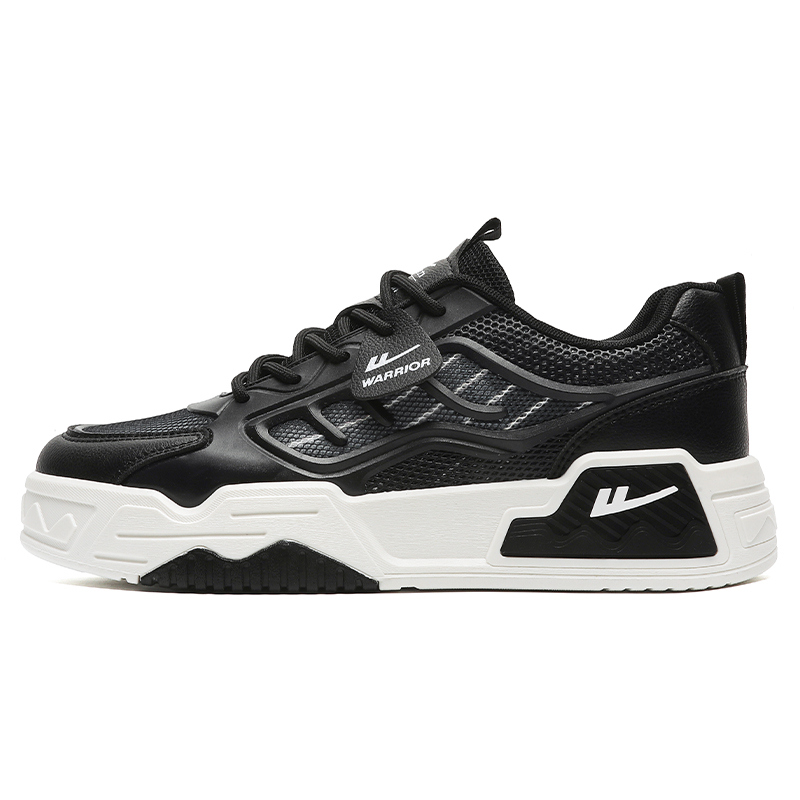 Дышащие низкие кроссовки для скейтбординга, увеличивающие рост, мужские WARRIOR, Black 
Дышащие низкие кроссовки для скейтбординга, увеличивающие рост, мужские WARRIOR, Black