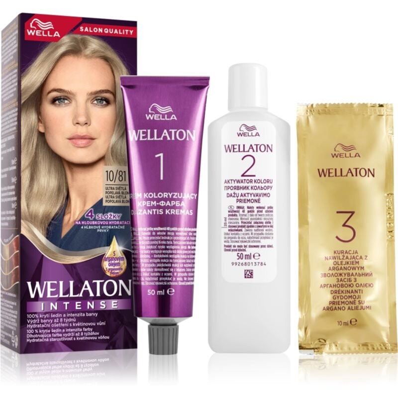 Перманентная краска для волос Wella Wellaton Intense с аргановым маслом оттенок 10/81 Ultra Light Ash Blond 1 шт Inna Marka
Перманентная краска для волос Wella Wellaton Intense с аргановым маслом оттенок 10/81 Ultra Light Ash Blond 1 шт Inna Marka