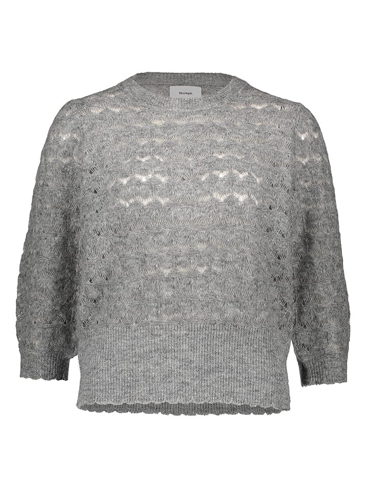 Пуловер NÜMPH Pullover, серый 
Пуловер NÜMPH Pullover, серый