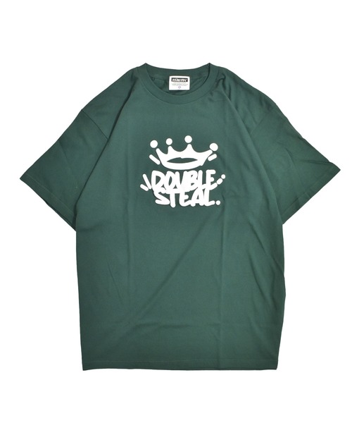 DOUBLE STEAL Футболка, крой оверсайз, бренд Pop Crown, цвет темно-зеленый
DOUBLE STEAL Футболка, крой оверсайз, бренд Pop Crown, цвет темно-зеленый