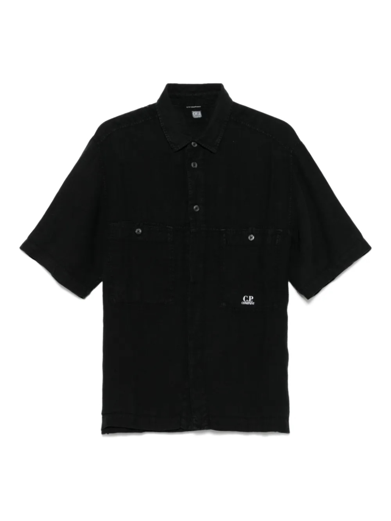 Льняная рубашка C.P. Company, черный 
Льняная рубашка C.P. Company, черный