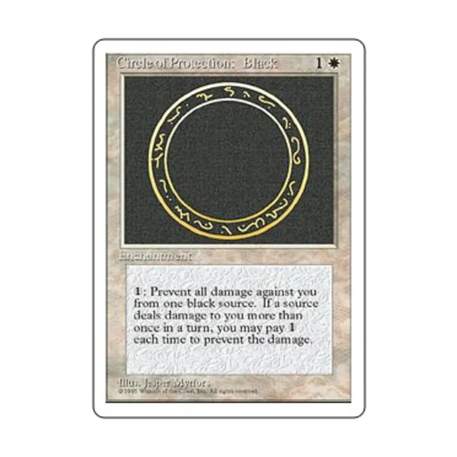CCG Круг защиты: Черный (С), MTG - 4th Edition
CCG Круг защиты: Черный (С), MTG - 4th Edition