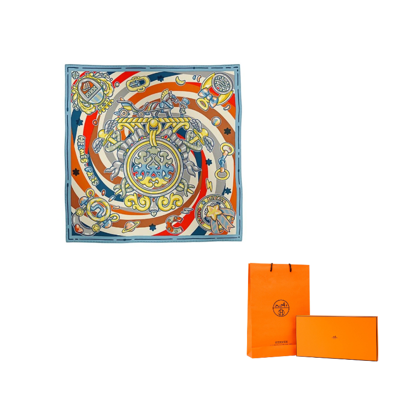 HERMES Шелковый шарф Denim Blue
HERMES Шелковый шарф Denim Blue