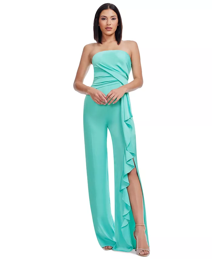 Женский комбинезон Shawn с оборками и разрезами по бокам Dress the Population, синий
Женский комбинезон Shawn с оборками и разрезами по бокам Dress the Population, синий