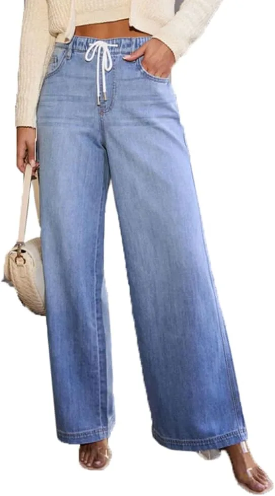 Джинсы Wide Leg для женщин High-Waisted с Drawstring cffvdiz
Джинсы Wide Leg для женщин High-Waisted с Drawstring cffvdiz