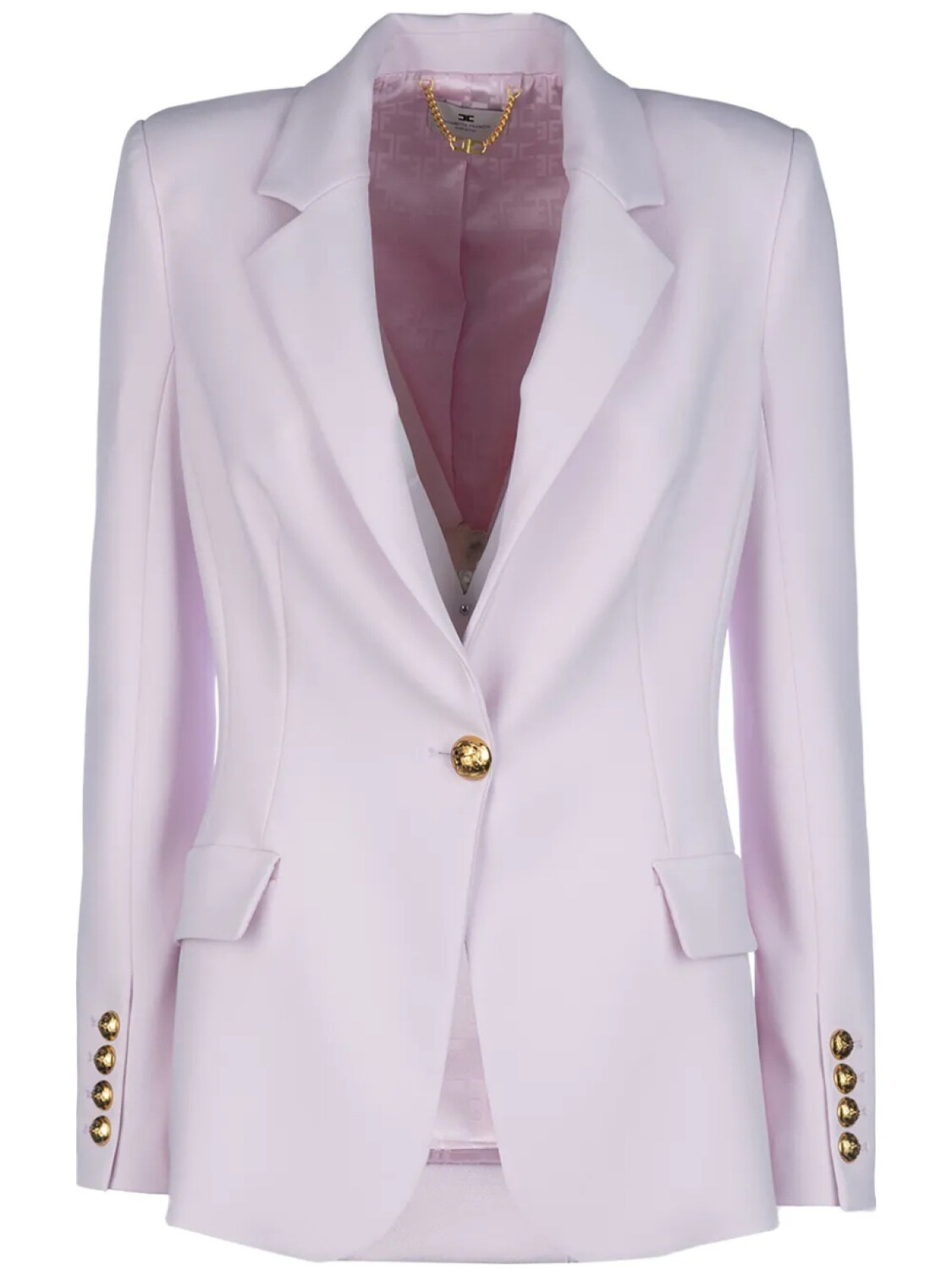 Elisabetta Franchi креповый блейзер с вышивкой, розовый
Elisabetta Franchi креповый блейзер с вышивкой, розовый