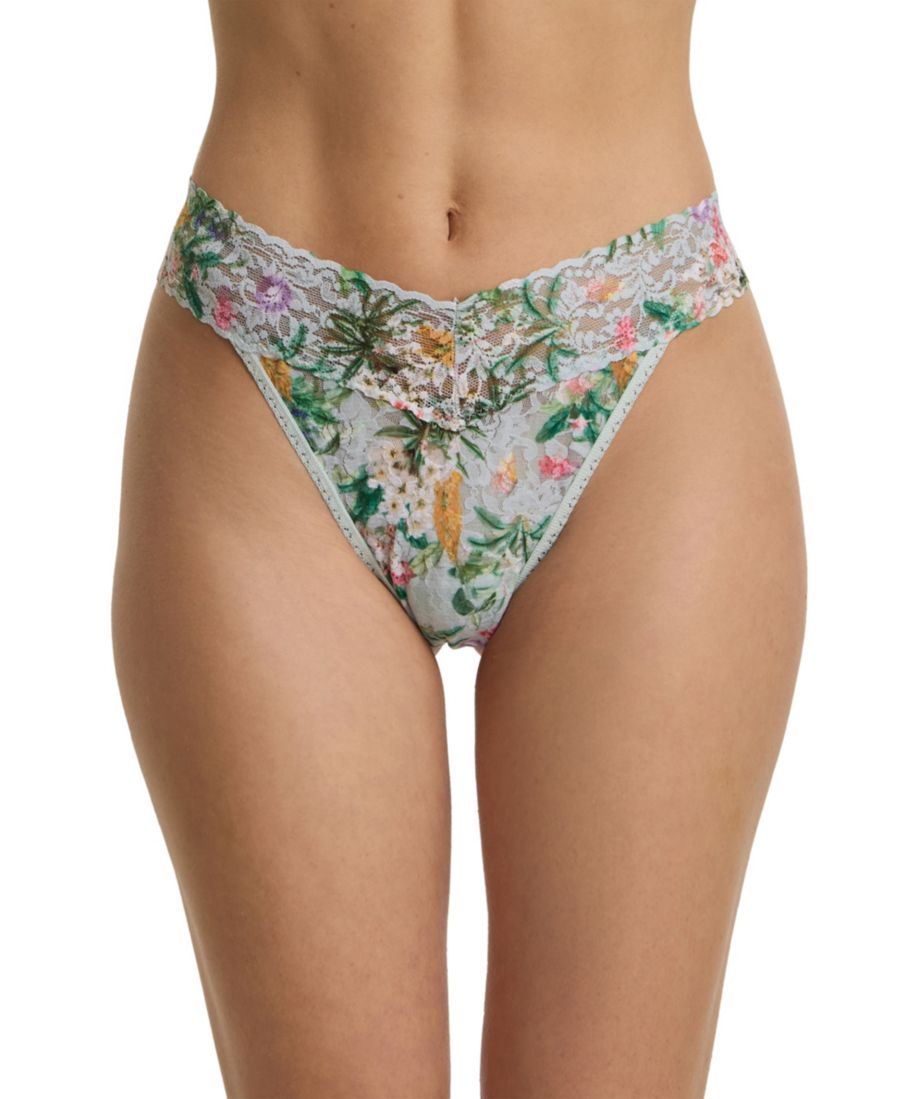 Женские трусики-стринги с принтом и кружевом, оригинальная посадка Hanky Panky, Floriculture Green
Женские трусики-стринги с принтом и кружевом, оригинальная посадка Hanky Panky, Floriculture Green