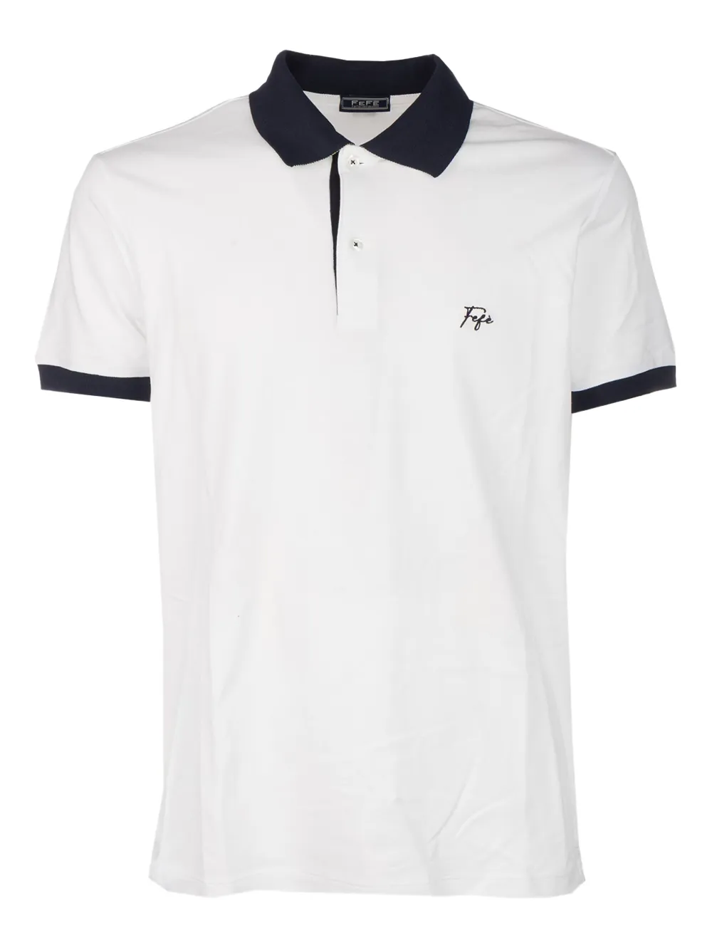 Рубашка-поло с контрастным воротником FeFè, белый
Рубашка-поло с контрастным воротником FeFè, белый