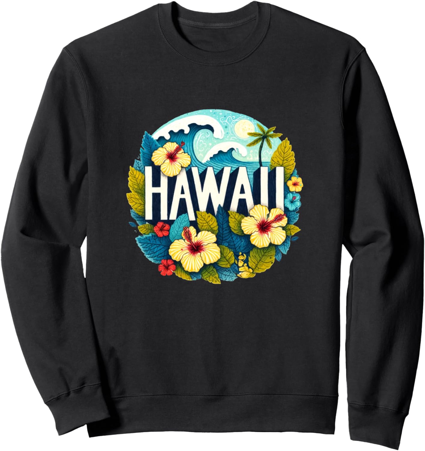 Ретро-гавайская толстовка с изображением цветка гибискуса Hawaii Bubb, черный
Ретро-гавайская толстовка с изображением цветка гибискуса Hawaii Bubb, черный