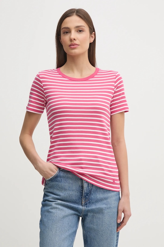 Хлопковая футболка United Colors Of Benetton, розовый 
Хлопковая футболка United Colors Of Benetton, розовый