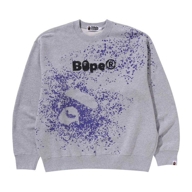 Толстовка BAPE Spray Print Logo Relaxed Fit Crewneck Sweatshirt, Grey
Толстовка BAPE Spray Print Logo Relaxed Fit Crewneck Sweatshirt, Grey