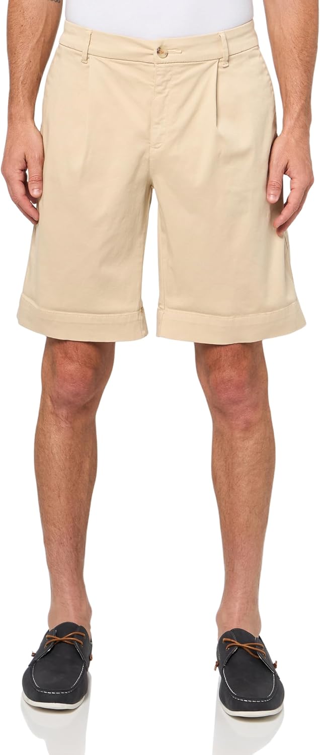 BOSS Мужские основные хлопковые бермуды из твила, Soft Sand
BOSS Мужские основные хлопковые бермуды из твила, Soft Sand